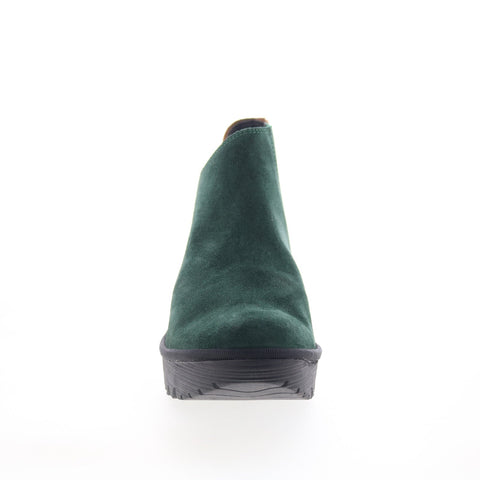 Fly London Yego YEGO400FLY-005 Womens Green Suede Ankle & Booties Boots
