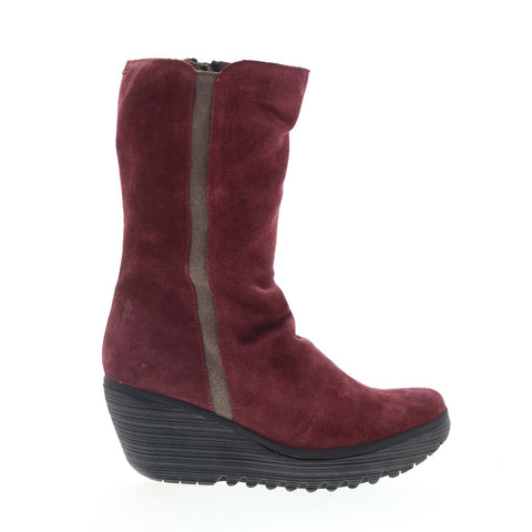 Fly London Yemy YEMY408FLY-002 Womens Brown Suede Casual Dress Boots
