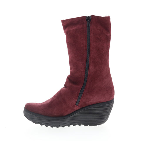 Fly London Yemy YEMY408FLY-002 Womens Brown Suede Casual Dress Boots