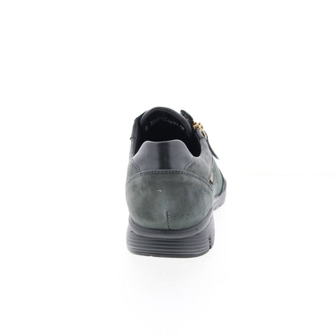 Mephisto Ylona Womens Gray Leather Lace Up Lifestyle Sneakers Shoes