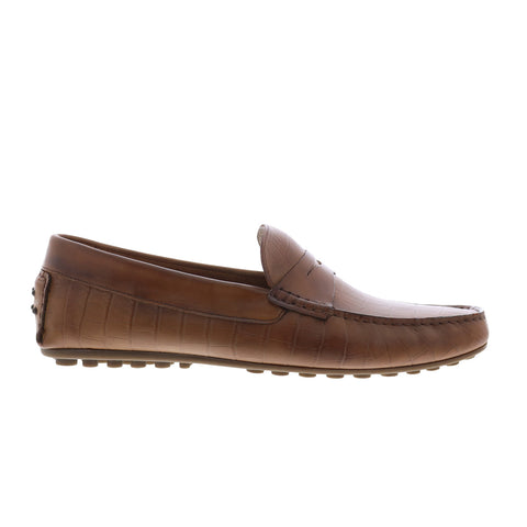 Steve Madden Yorkk YORK01M1 Mens Brown Loafers & Slip Ons Moccasin Sho