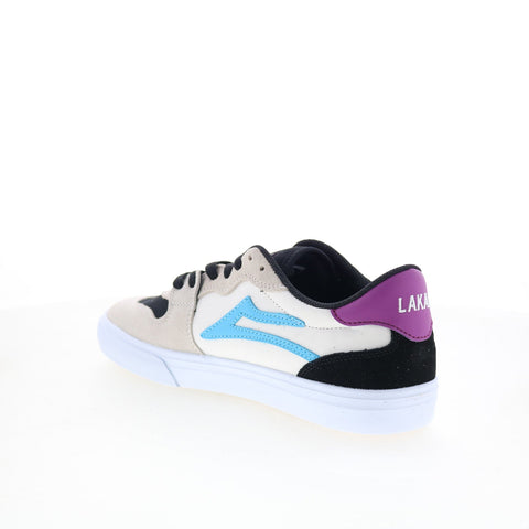 Lakai York MS1250236A00 Mens Black Suede Skate Inspired Sneakers Shoes