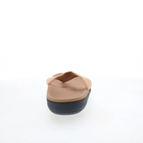 Spenco Yumi 2 Cork 20222 Womens Brown Synthetic Flip-Flops Sandals Shoes