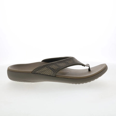 Spenco Yumi Breeze Major 39857 Mens Gray Synthetic Flip-Flops Sandals Shoes