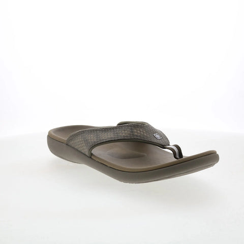 Spenco Yumi Breeze Major 39857 Mens Gray Synthetic Flip-Flops Sandals Shoes