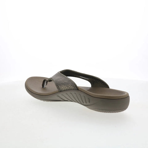 Spenco Yumi Breeze Major 39857 Mens Gray Synthetic Flip-Flops Sandals Shoes