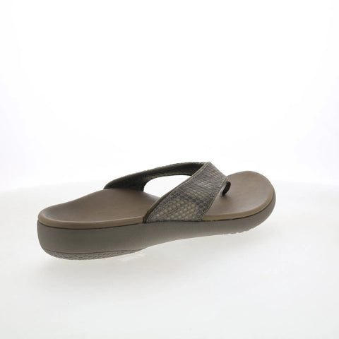 Spenco Yumi Breeze Major 39857 Mens Gray Synthetic Flip-Flops Sandals Shoes