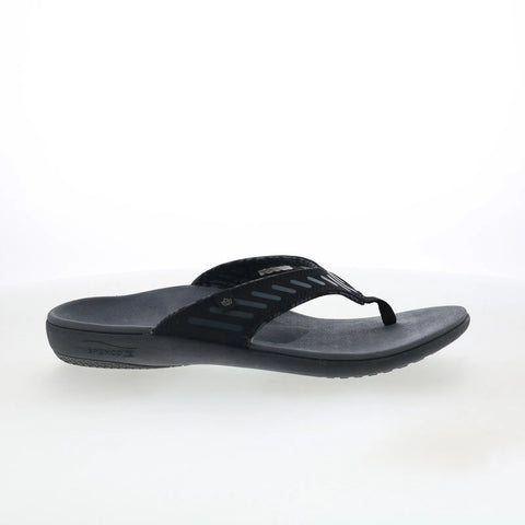Spenco Yumi Tribal 39673 Mens Black Synthetic Slip On Flip-Flops Sandals Shoes