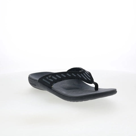 Spenco Yumi Tribal 39673 Mens Black Synthetic Slip On Flip-Flops Sandals Shoes