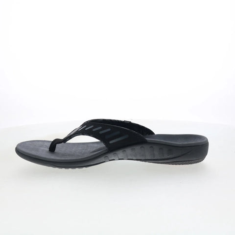 Spenco Yumi Tribal 39673 Mens Black Synthetic Slip On Flip-Flops Sandals Shoes