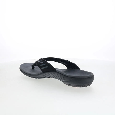 Spenco Yumi Tribal 39673 Mens Black Synthetic Slip On Flip-Flops Sandals Shoes
