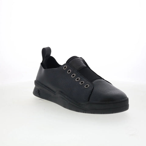 Pajar Yuron2 75490 Mens Black Leather Slip On Lifestyle Sneakers Shoes