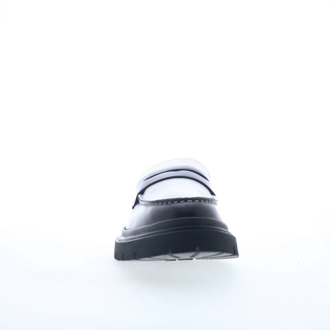 Steve Madden Zaccai Mens Black Leather Loafers & Slip Ons Penny Shoes