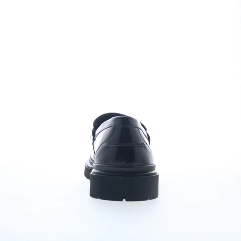 Steve Madden Zante Mens Black Leather Loafers & Slip Ons Penny Shoes
