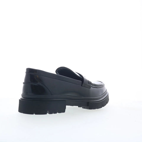 Steve Madden Zante Mens Black Leather Loafers & Slip Ons Penny Shoes