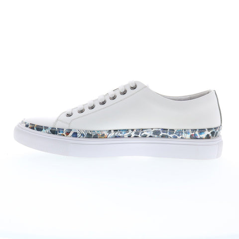 Robert Graham ZE700-188-71 Mens White Leather Lifestyle Sneakers Shoes