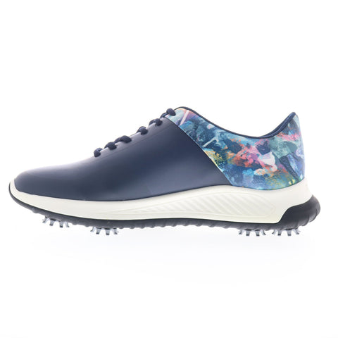 Robert Graham ZE700-364-72 Mens Blue Leather Lace Up Athletic Golf Shoes