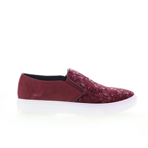 Robert Graham ZE700-51-S120 Mens Brown Suede Slip On Lifestyle Sneakers Shoes