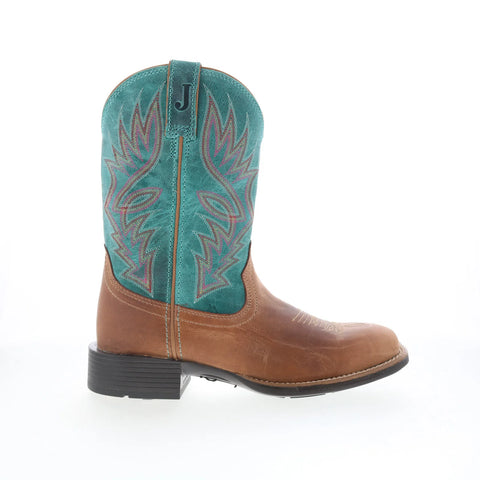 Justin Boots Zeke 11" Goat Square Toe Mens Brown Cowboy Western Boots