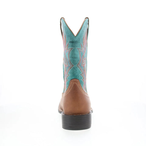 Justin Boots Zeke 11" Goat Square Toe Mens Brown Cowboy Western Boots