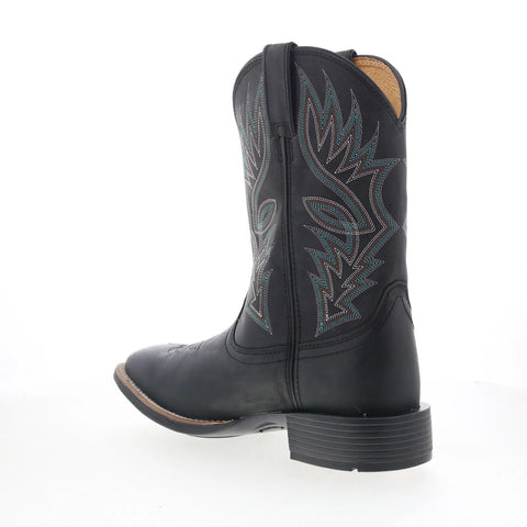 Justin Boots Zeke 11" Goat Leather UN7132 Mens Black Cowboy Western Boots