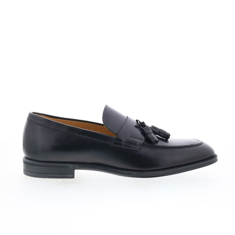 Zelli Italia Milano Tassel Loafer Calfskin Mens Black Loafers Casual Shoes