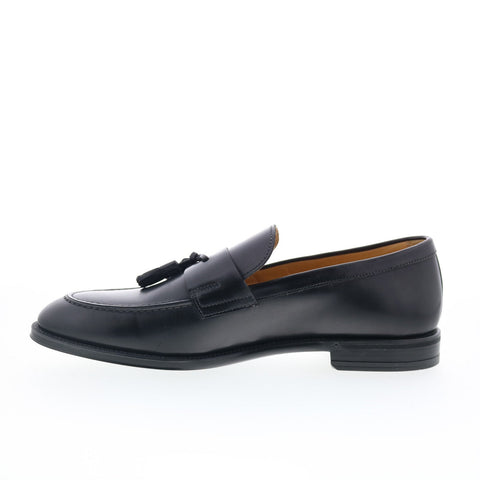 Zelli Italia Milano Tassel Loafer Calfskin Mens Black Loafers Casual Shoes