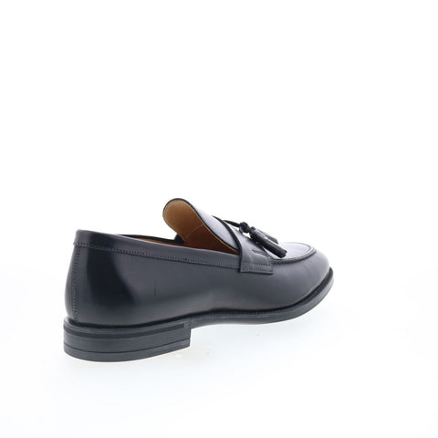 Zelli Italia Milano Tassel Loafer Calfskin Mens Black Loafers Casual Shoes
