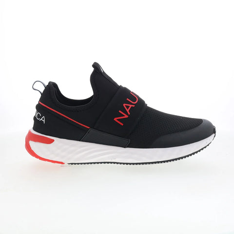 Nautica Zento EL2742 Mens Black Canvas Slip On Lifestyle Sneakers Shoes