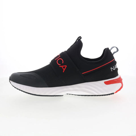 Nautica Zento EL2742 Mens Black Canvas Slip On Lifestyle Sneakers Shoes