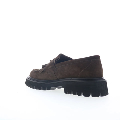 Steve Madden Zev ZEV01M1 Mens Brown Suede Loafers & Slip Ons Casual Shoes