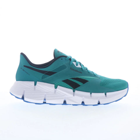 Reebok Zig Dynamica 5 Mens Green Mesh Lace Up Lifestyle Sneakers Shoes