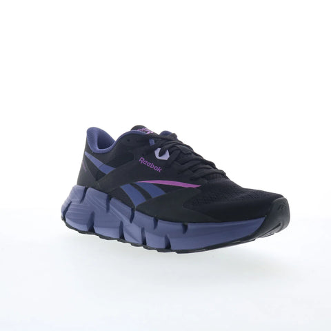Reebok Zig Dynamica 5 Womens Black Mesh Lace Up Lifestyle Sneakers Shoes