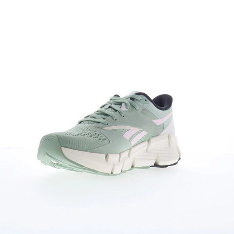 Reebok Zig Dynamica 5 Womens Green Mesh Lace Up Lifestyle Sneakers Shoes