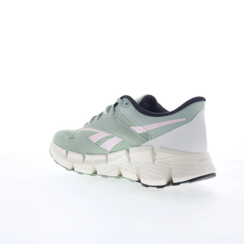 Reebok Zig Dynamica 5 Womens Green Mesh Lace Up Lifestyle Sneakers Shoes