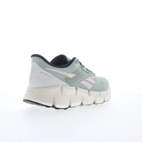 Reebok Zig Dynamica 5 Womens Green Mesh Lace Up Lifestyle Sneakers Shoes