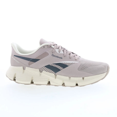 Reebok Zig Dynamica 5 Mens Beige Mesh Lace Up Lifestyle Sneakers Shoes