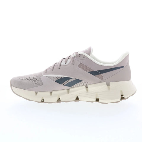 Reebok Zig Dynamica 5 Mens Beige Mesh Lace Up Lifestyle Sneakers Shoes
