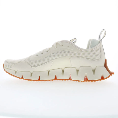 Reebok Zig Dynamica CLW Womens White Synthetic Lifestyle Sneakers Shoes