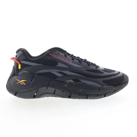 Reebok Zig Kinetica 2.5 Mens Black Synthetic Lace Up Athletic Running Shoes