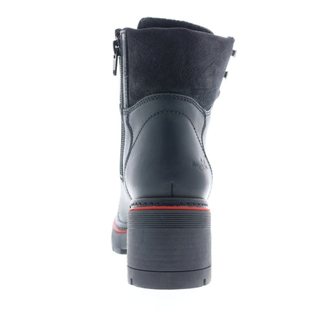 Bos. & Co. Zoa Womens Black Leather Lace Up Casual Dress Boots