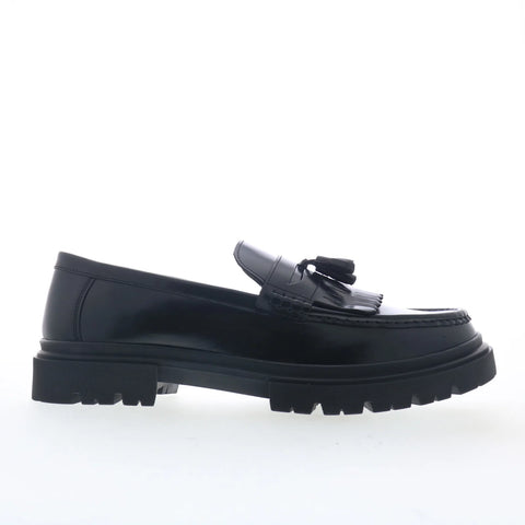 Steve Madden Zoey Mens Black Leather Loafers & Slip Ons Casual Shoes