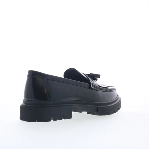 Steve Madden Zoey Mens Black Leather Loafers & Slip Ons Casual Shoes