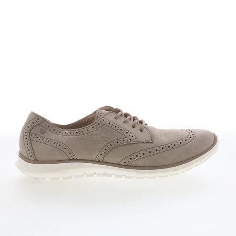 Hush Puppies Zula Tricia HW06447-252 Womens Gray Leather Oxford Flats Shoes