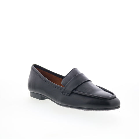 Miz Mooz Zyler Womens Black Leather Slip On Loafers & Slip Ons Casual Shoes