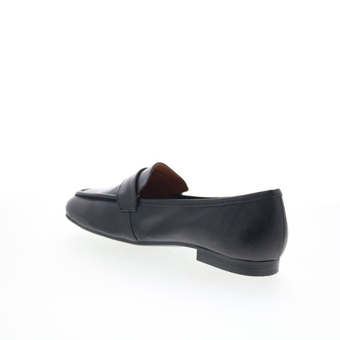 Miz Mooz Zyler Womens Black Leather Slip On Loafers & Slip Ons Casual Shoes
