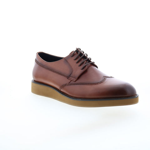 Zanzara Malton ZZ1427C Mens Brown Oxfords & Lace Ups Wingtip & Brogue Shoes