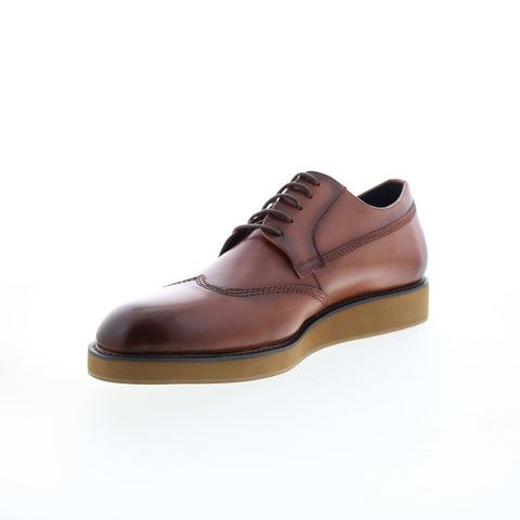 Zanzara Malton ZZ1427C Mens Brown Oxfords & Lace Ups Wingtip & Brogue Shoes