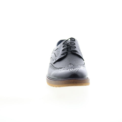 Zanzara Southgate Mens Black Oxfords & Lace Ups Wingtip & Brogue Shoes