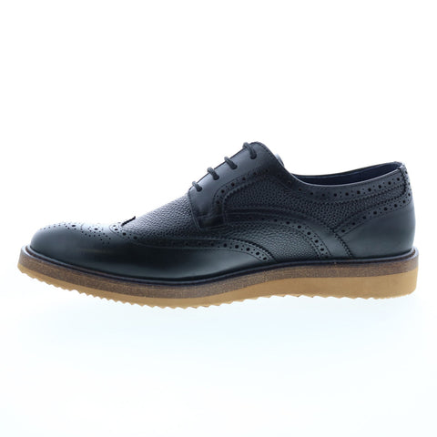 Zanzara Southgate Mens Black Oxfords & Lace Ups Wingtip & Brogue Shoes